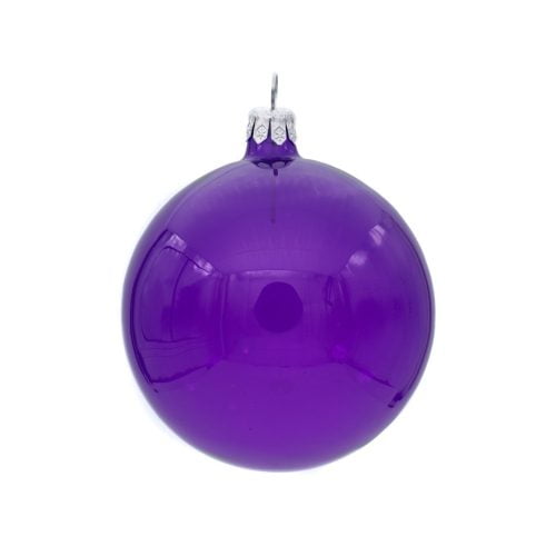glob de sticla violet-albastrui transparent - Fuleki Glass