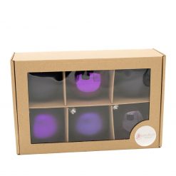 Set globuri de sticla violet